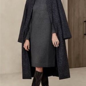 Banana Republic Factory Elegant Gray Sweater Dress